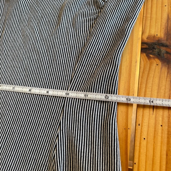 Vintage Diane Von Furstenberg Bruce Striped Collared Bodycon Dress 8 Lightweight - Picture 10 of 14